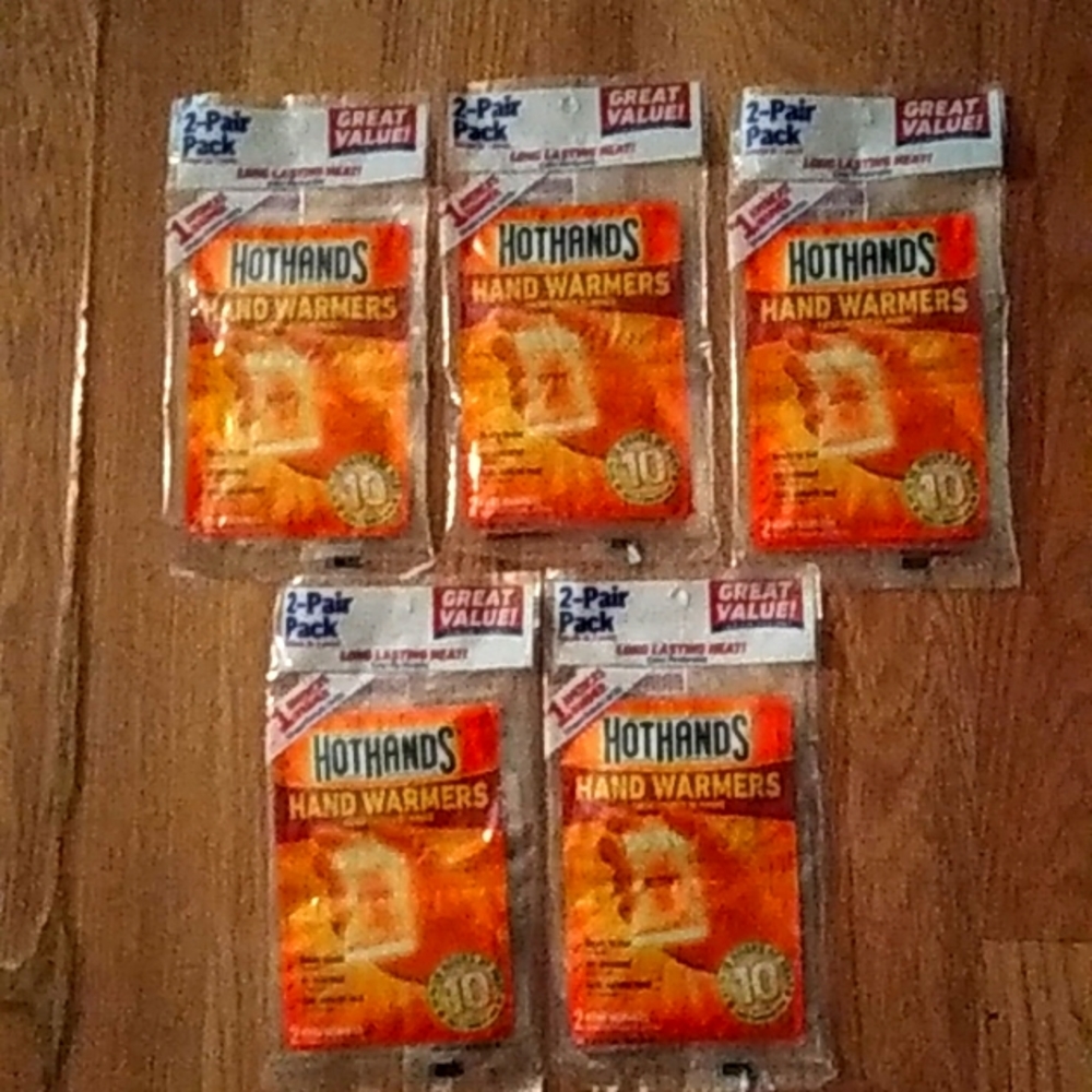Hot Hands Hand Warmers New in Packages (5) with 2 in each package